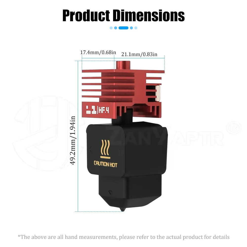 DLC Coated Hardened Steel Nozz - đánh giá và giá Hotend Assembly