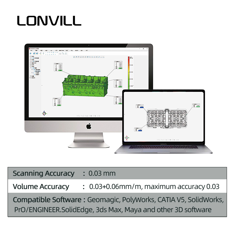 LONVILL Handheld 3D Scanning T - đánh giá và giá Handheld 3D Scanner High Precision