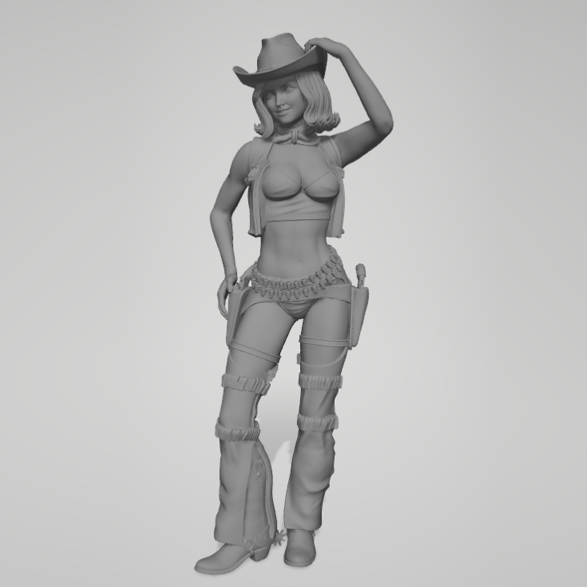 1/24 1/18 1/12 cowboy girl Una - đánh giá và giá Resin Printer