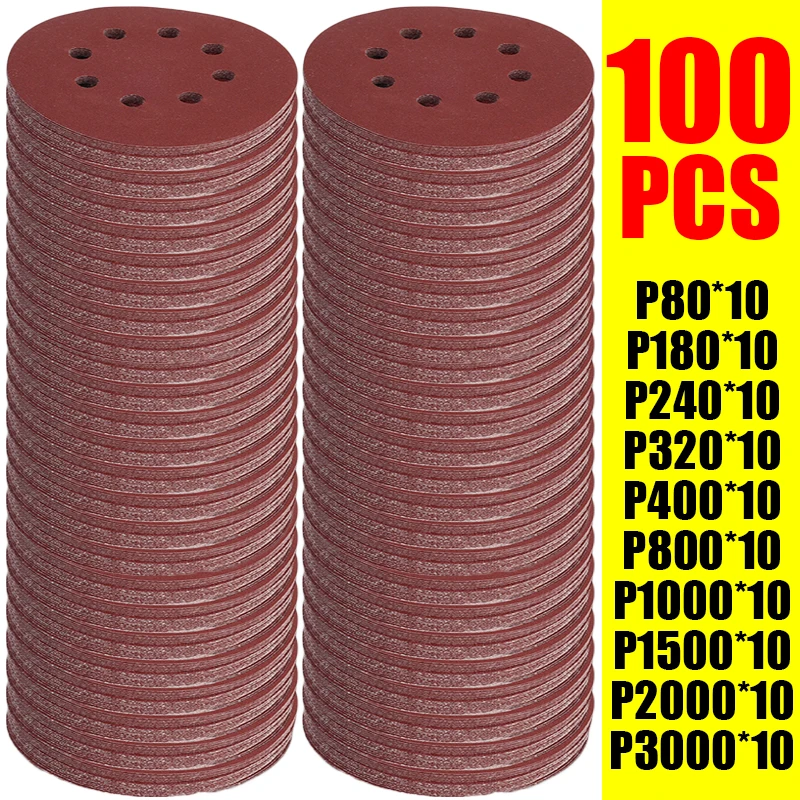 100PCS Sanding Discs 8 Hole Ho - đánh giá và giá Extruder