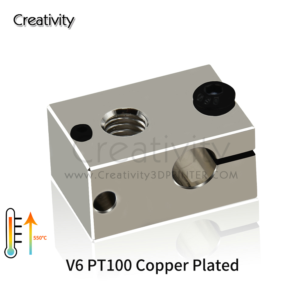 V6 PT100 Heater Block Plated C - đánh giá và giá Direct Drive Extruder
