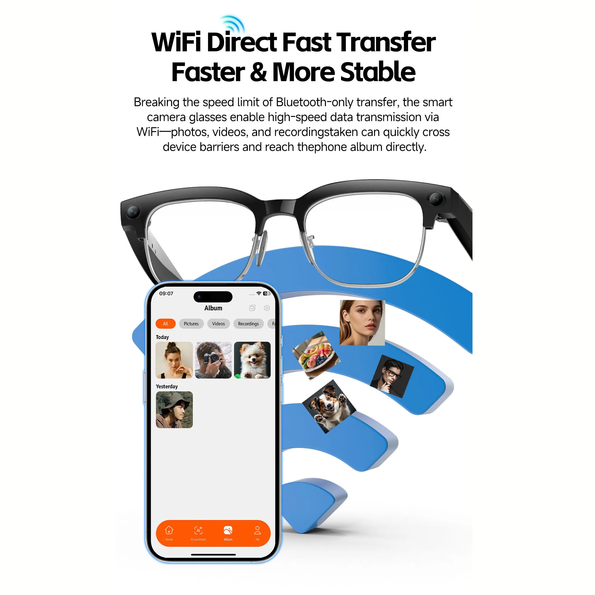 AI Smart Glasses with Voice Wa - đánh giá và giá Bltouch
