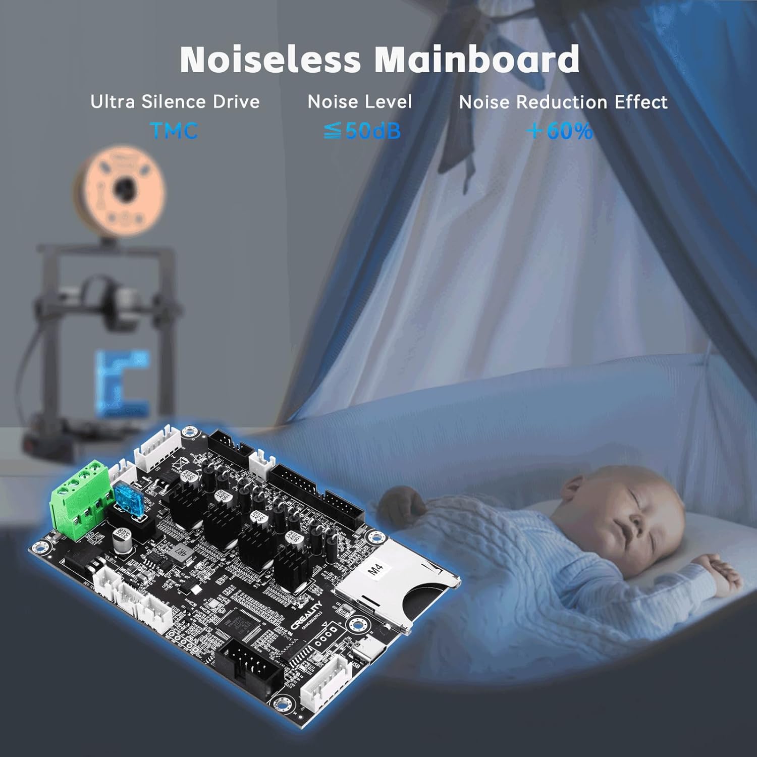 CREALITY Ender 3 V3 SE Silent  - đánh giá và giá 3D Printer Bed