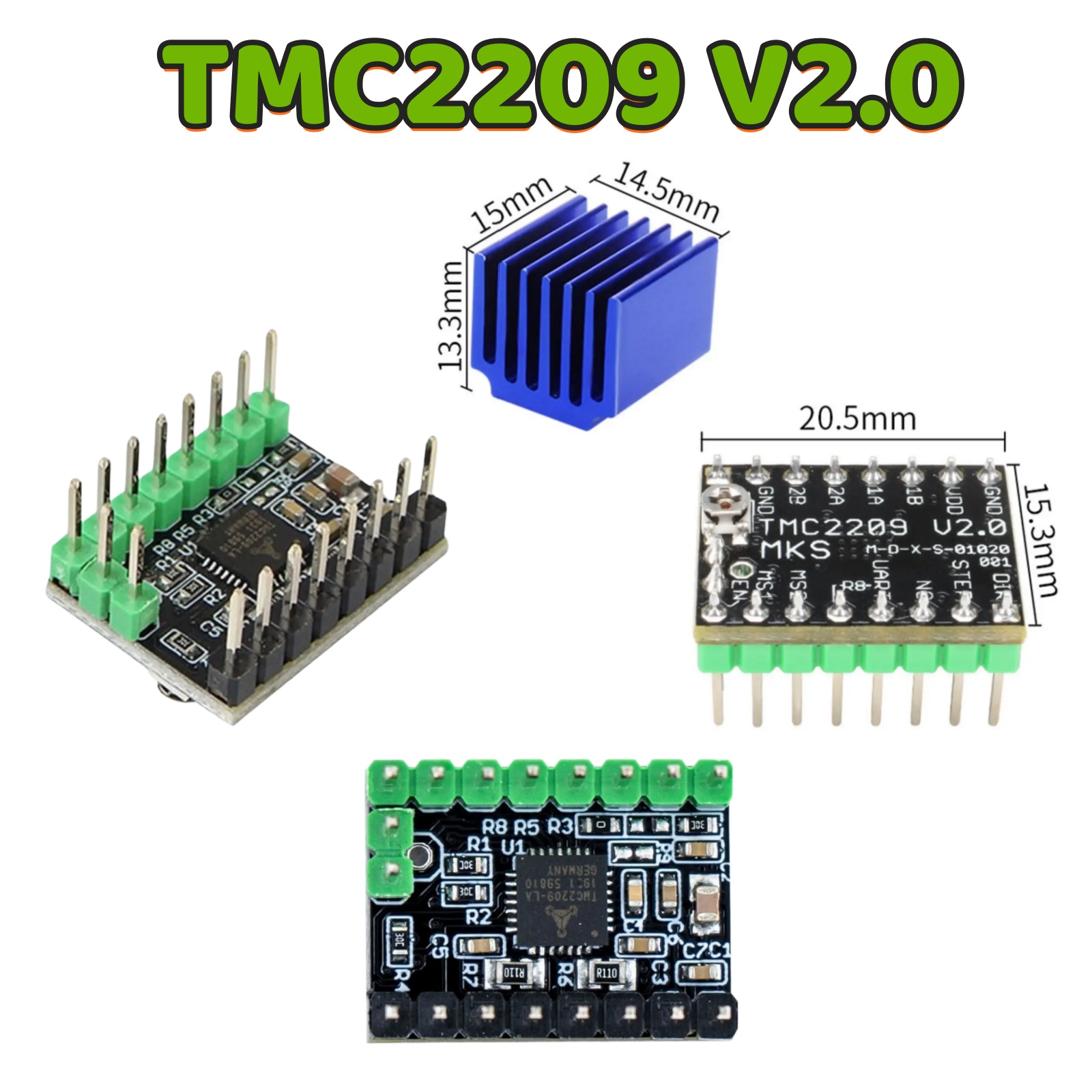 MKS TMC2209 V2.0 Stepper Motor - đánh giá và giá Mks Sgen